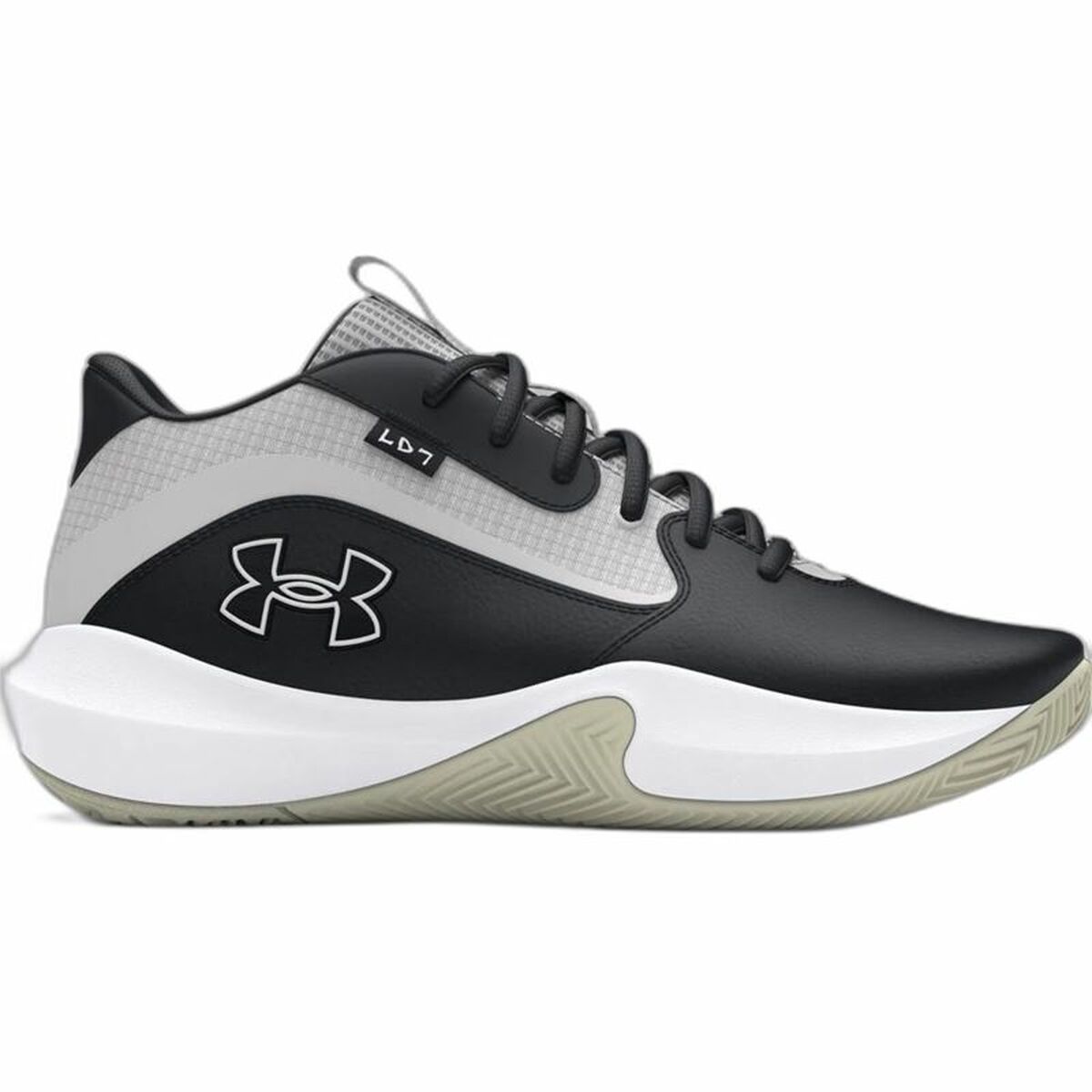 Basketball Shoes for Adults Under Armour Lockdown 7 Black 46