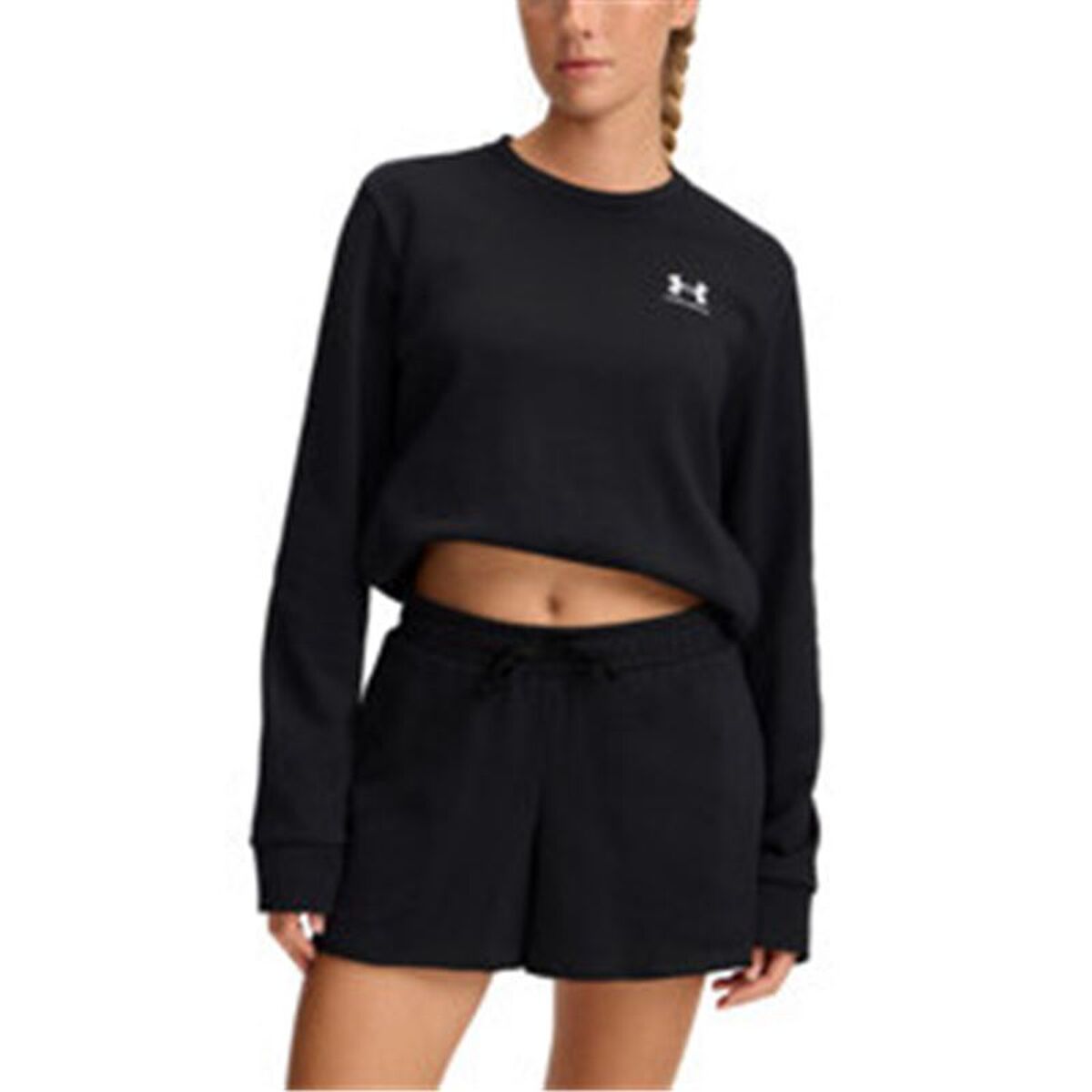 Women’s Sweatshirt without Hood Under Armour Rival Terry Crew Black XL