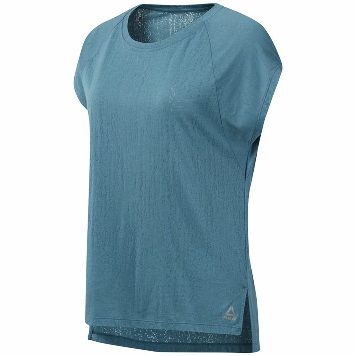 Women's Sleeveless T-shirt Reebok Burnout Blue XS