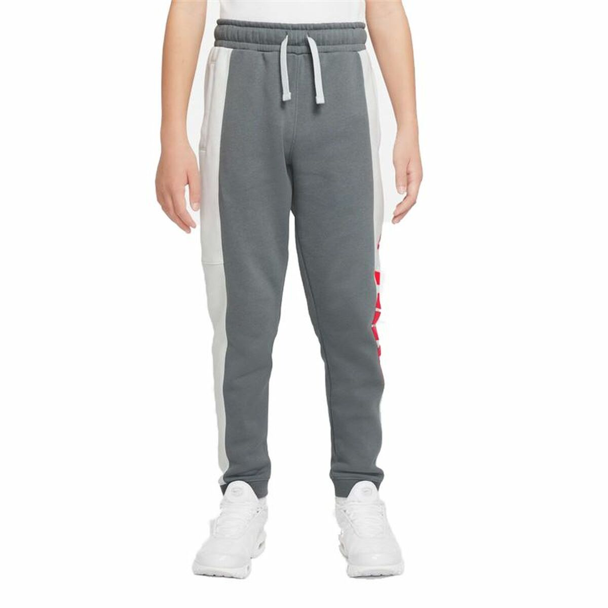 Children's Tracksuit Bottoms Nike Sportswear  White Dark grey 8-10 Years