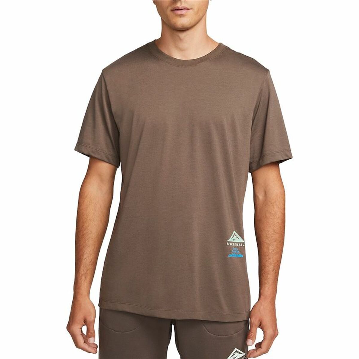 Men’s Short Sleeve T-Shirt Nike Dri-FIT Brown L