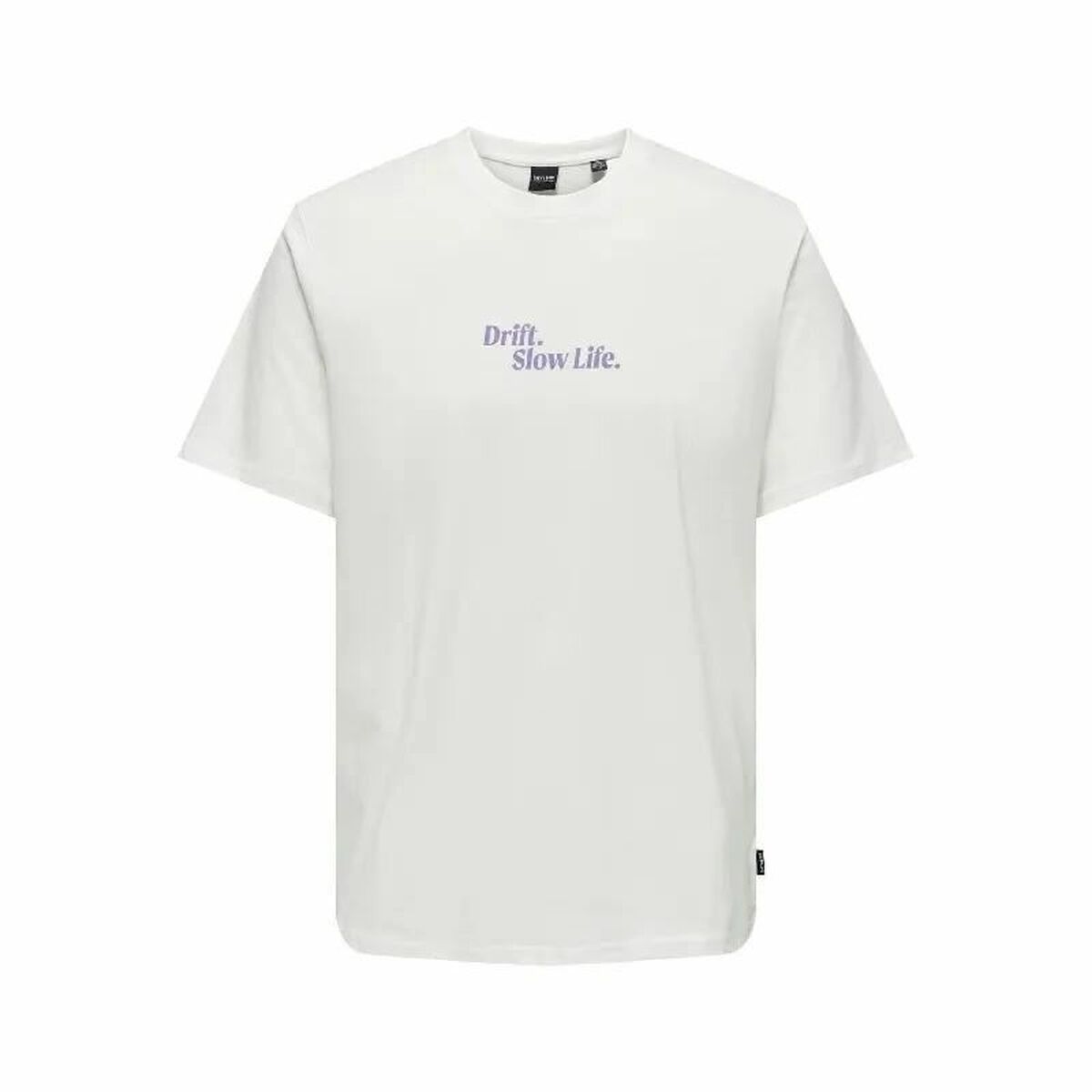 Men’s Short Sleeve T-Shirt Only & Sons Onskye Reg White S