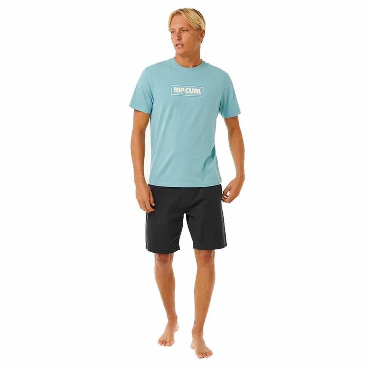 Men’s Short Sleeve T-Shirt Rip Curl Big Mumma Icon  Sky blue XL
