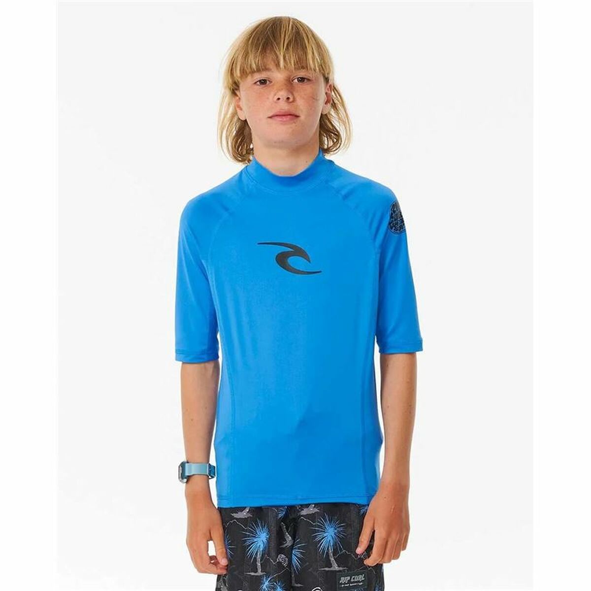 Men’s Short Sleeve T-Shirt Rip Curl Wave pf Sky blue 14 Years