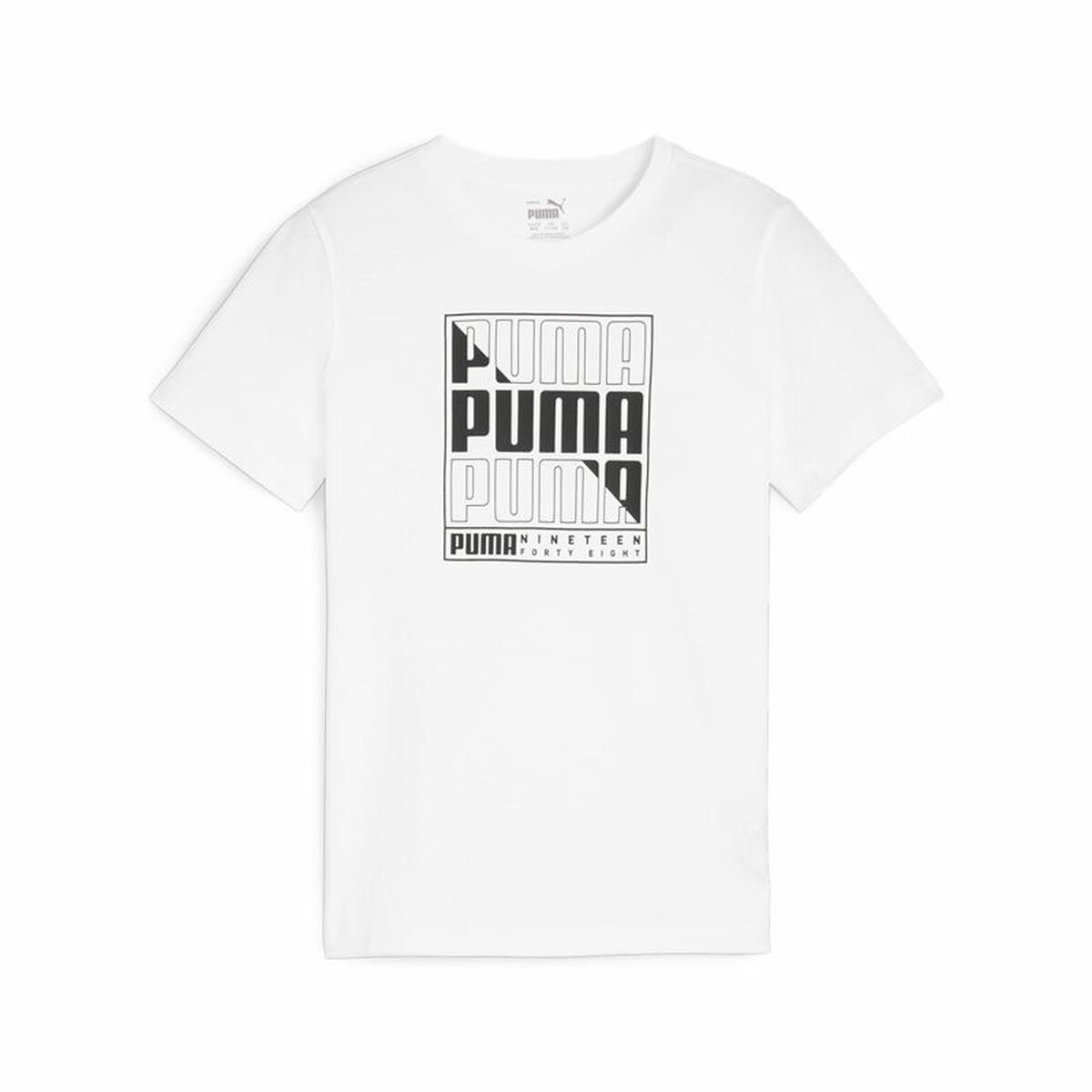 Child's Short Sleeve T-Shirt Puma Graphic 11-12 Years