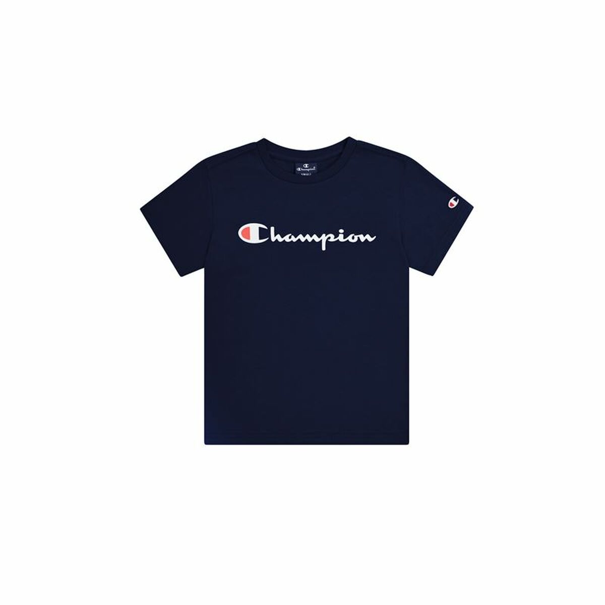 Child's Short Sleeve T-Shirt Champion Crewneck Blue 13-14 Years