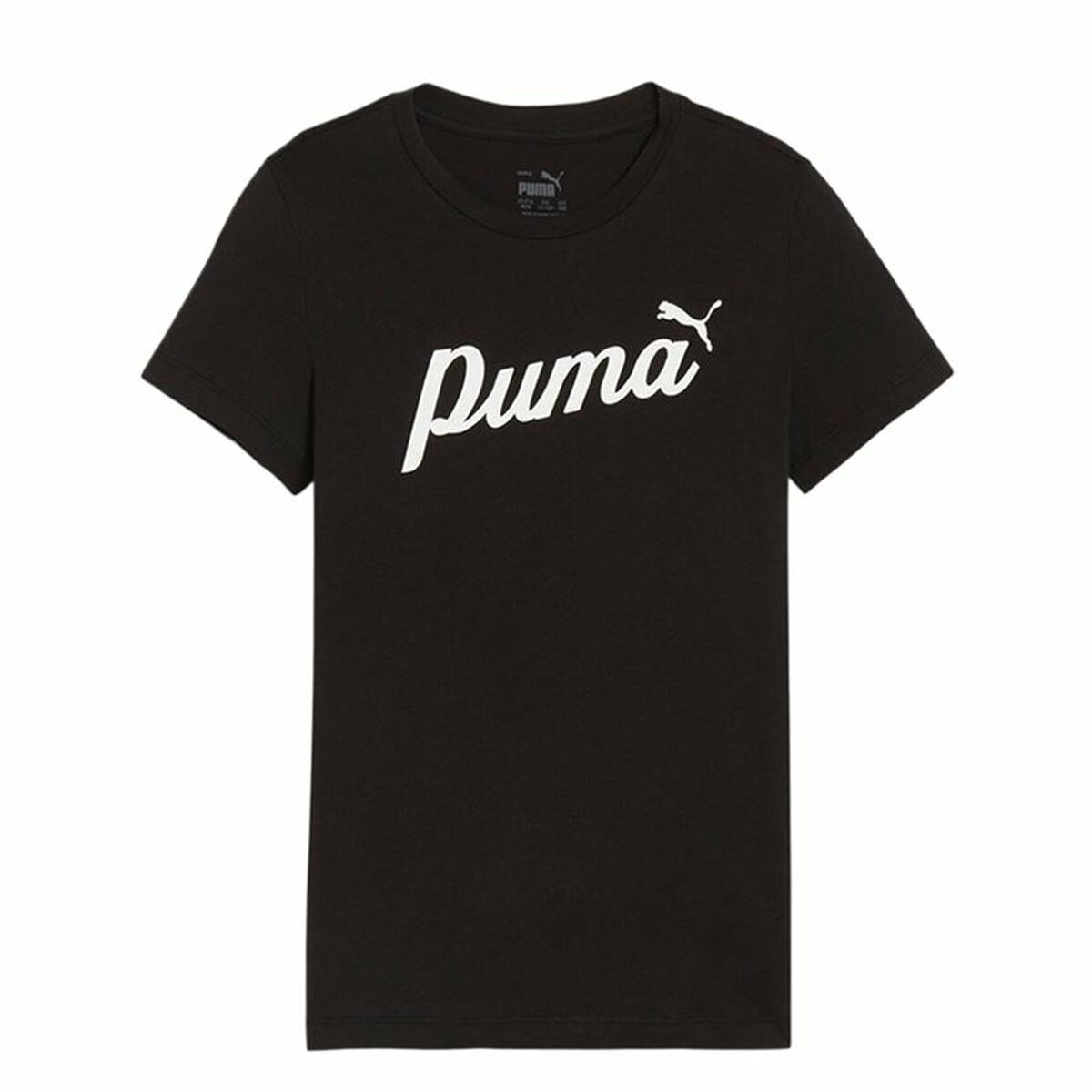 Child's Short Sleeve T-Shirt Puma Essentials + Script 9-10 Years