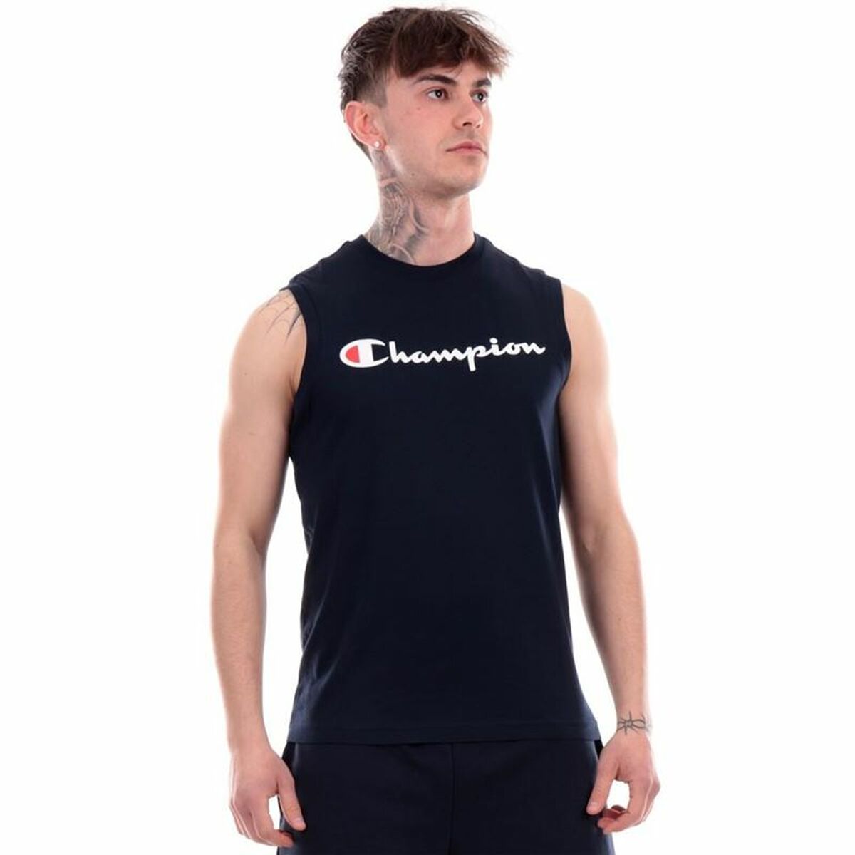 Short-sleeve Sports T-shirt Champion Crewneck S