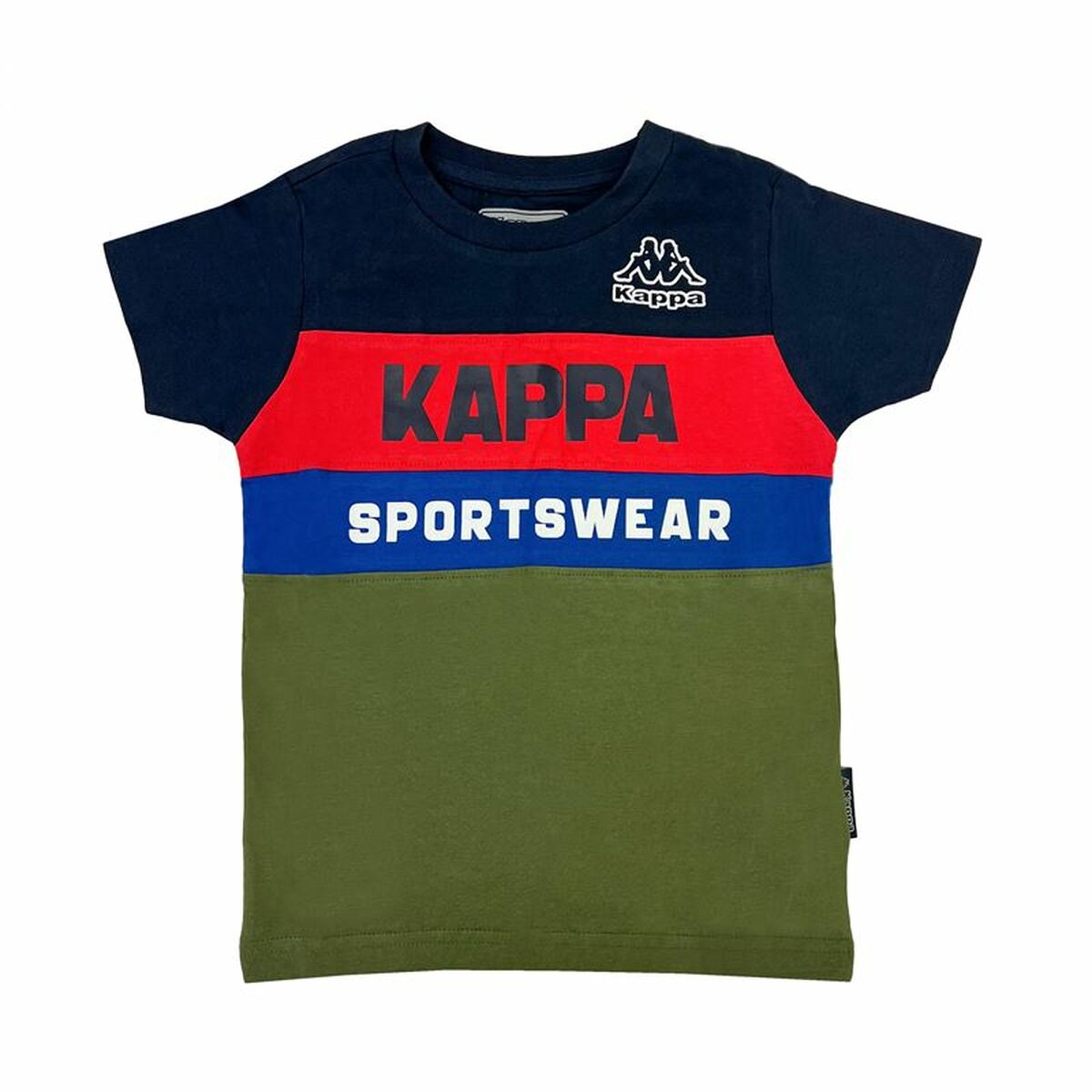 Child's Short Sleeve T-Shirt Kappa 8056M00058 Navy Blue 6 Years