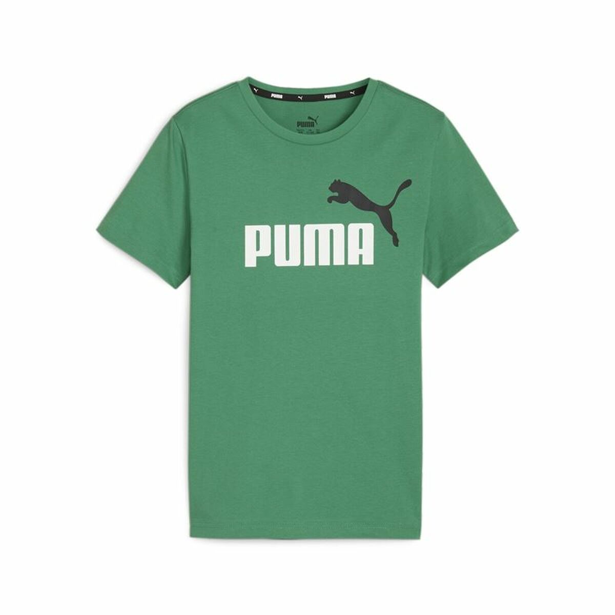 Child's Short Sleeve T-Shirt Puma Essentials+ Olive 3-4 Years