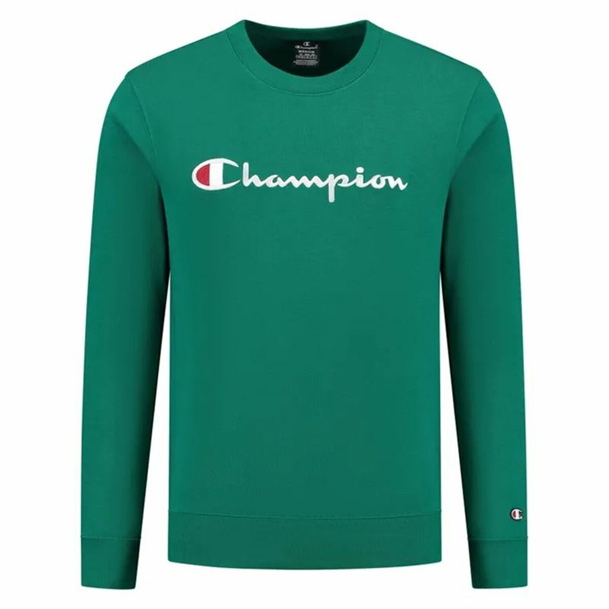 Men’s Sweatshirt without Hood Champion Crewneck Green M